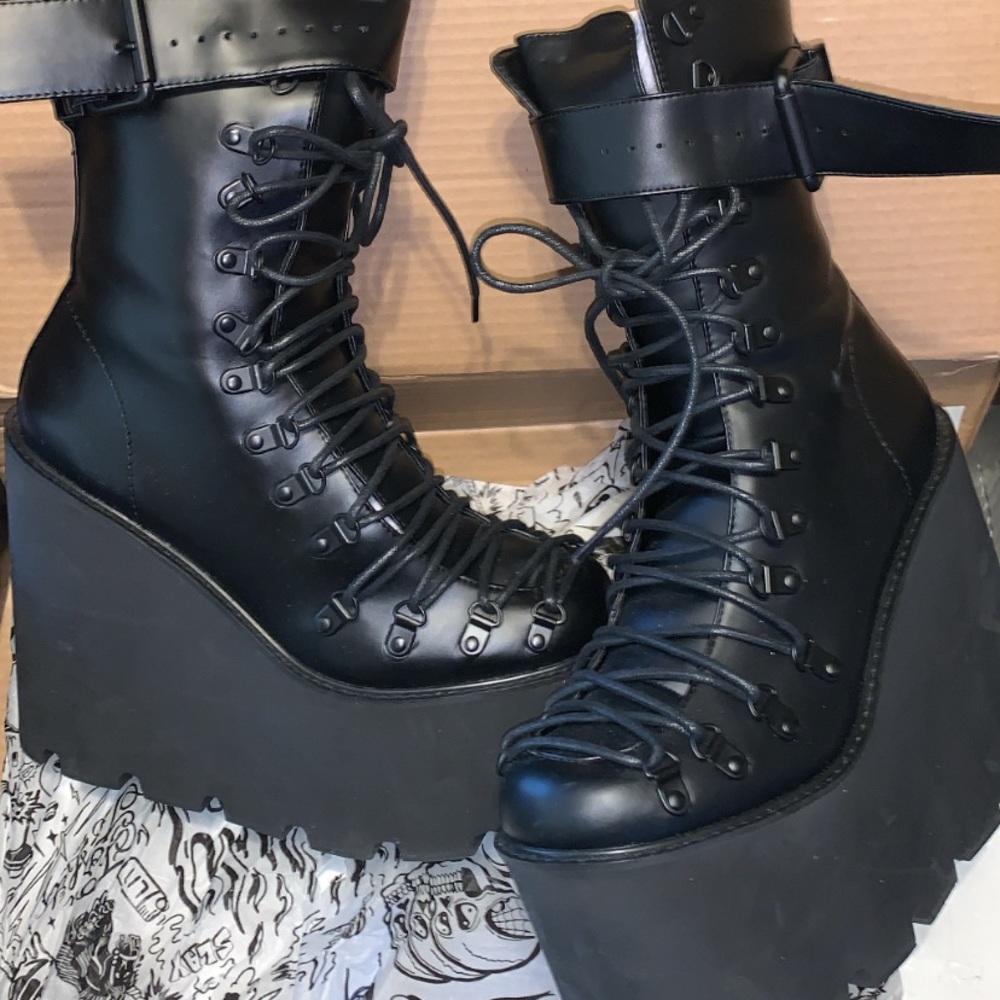 Current Mood, Dolls Kill black platform boots
